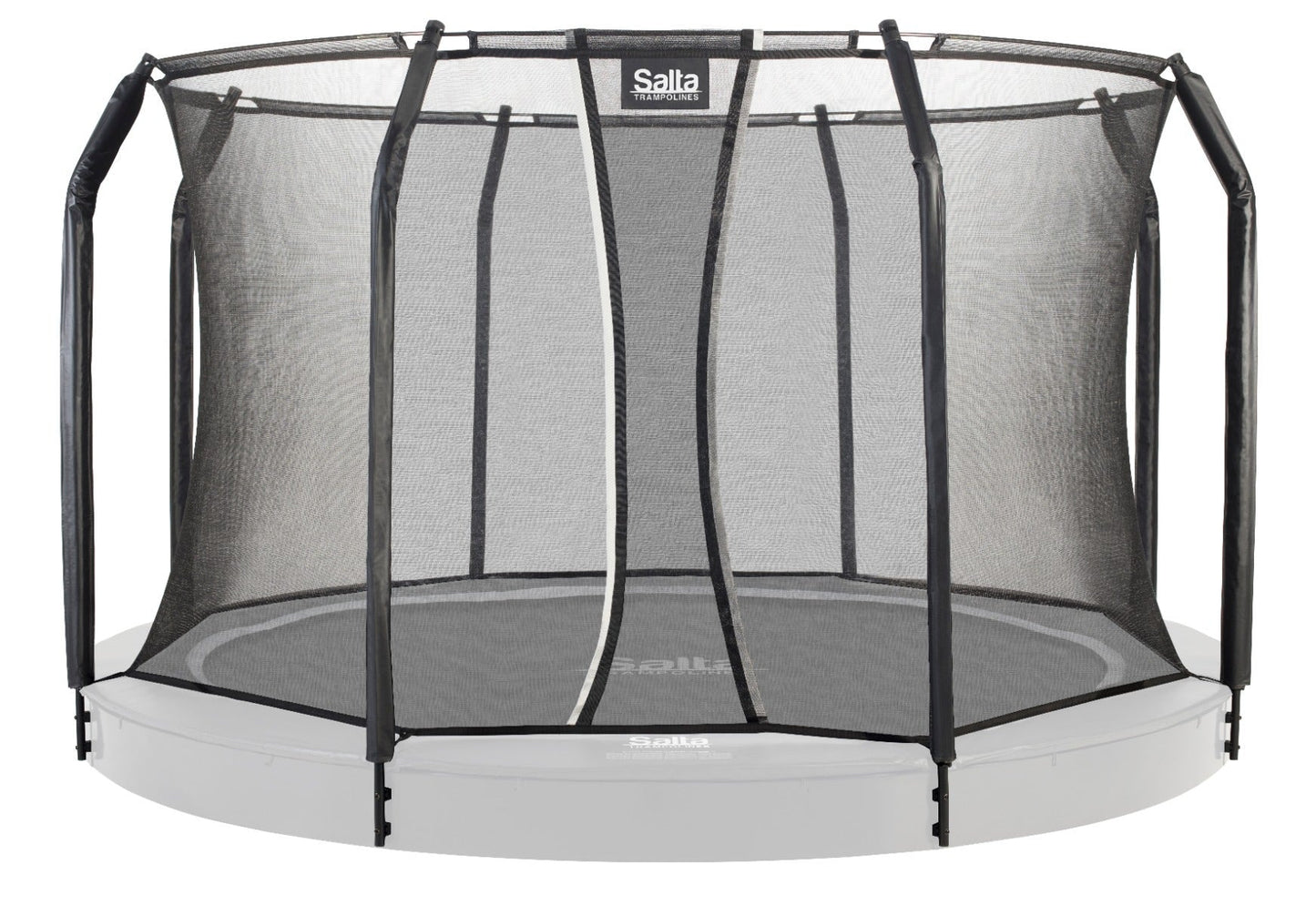 13ft Salta Black Royal Baseground Round Trampoline with Enclosure