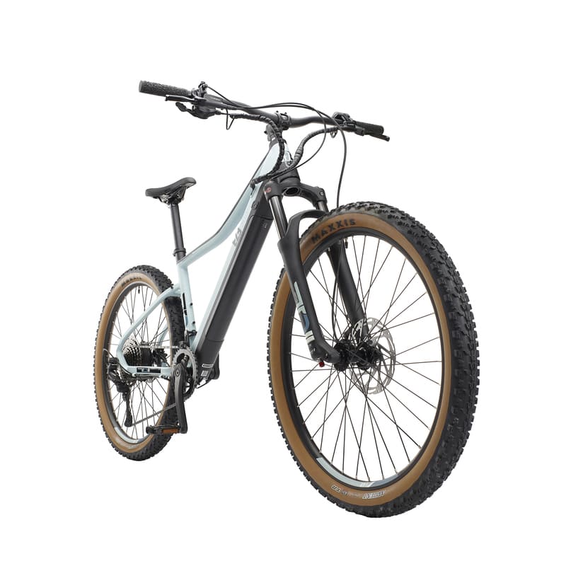 EZEGO Trail Destroyer II 15"/17"/19" Ice Blue Step Over Electric Bike 3Q