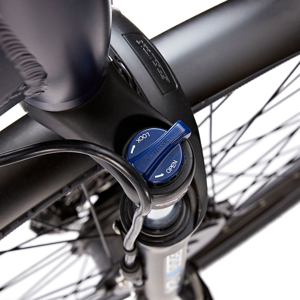 EZEGO Step NX 26"x16" Electric Bike Low Step Over Matt Metallic Blue 250w
