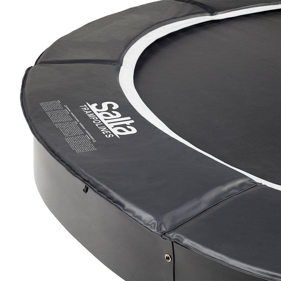 12ft Salta Royal Baseground Black Round Trampoline