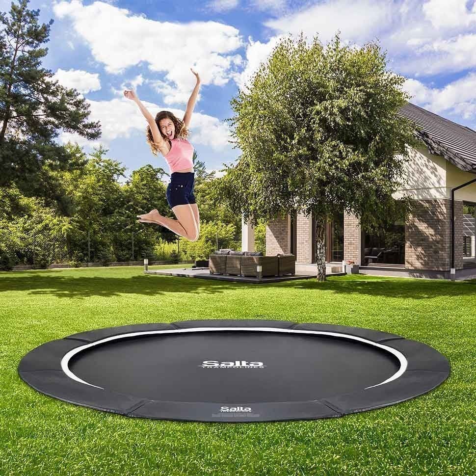 13ft Salta Royal Baseground Black Round Trampoline
