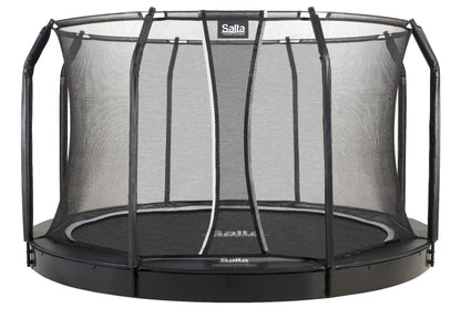 13ft Salta Black Royal Baseground Round Trampoline with Enclosure