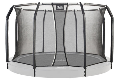13ft Salta Black Royal Baseground Round Trampoline with Enclosure