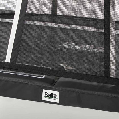 7ft x 5ft Salta Black Rectangular Premium Edition Trampoline with Enclosure