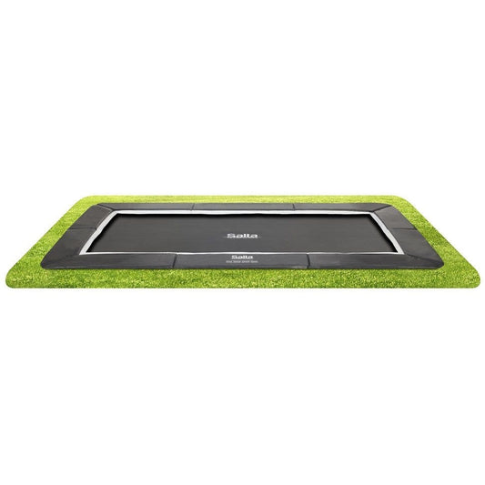 13ft x 8ft Salta Royal Baseground Black Rectangular Trampoline