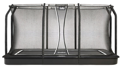 10ft x 7ft Salta Black Royal Baseground Rectangular Trampoline with Enclosure
