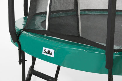 10ft Salta Green Round First Class Edition Trampoline with Enclosure