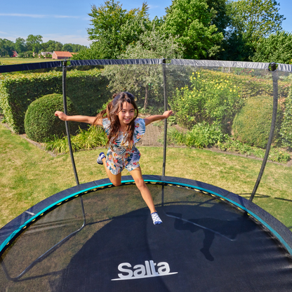 12ft Salta Cosmos Round Trampoline with Enclosure