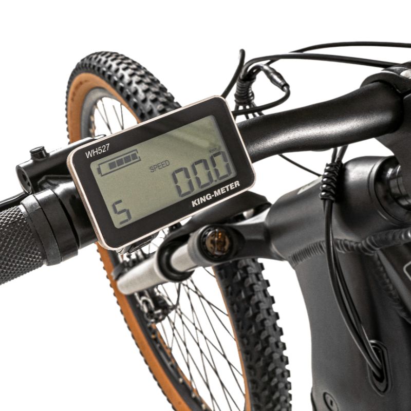 ClaudButlerWrath2.0 LCD display on handlebar on a white background