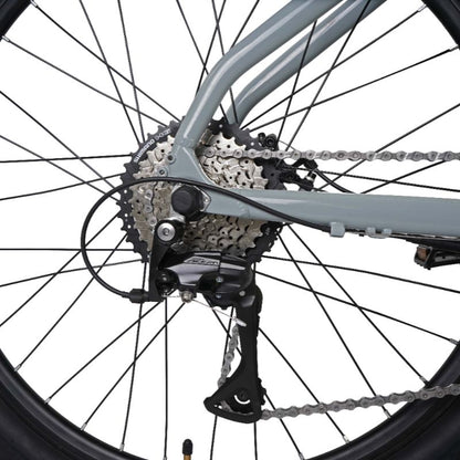 Claud Butler Ridge 1.0 cassette and derailleur Close-up on a white background