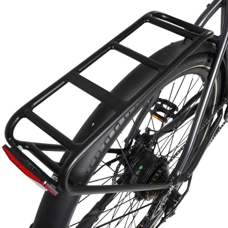 Dawes Scenic Crossbar ebike rear pannier rack on a white background