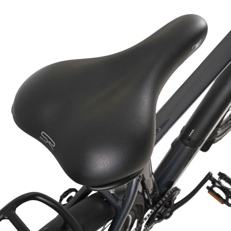 Dawes Scenic Crossbar ebike saddle Selle Royal Close-up on a white background