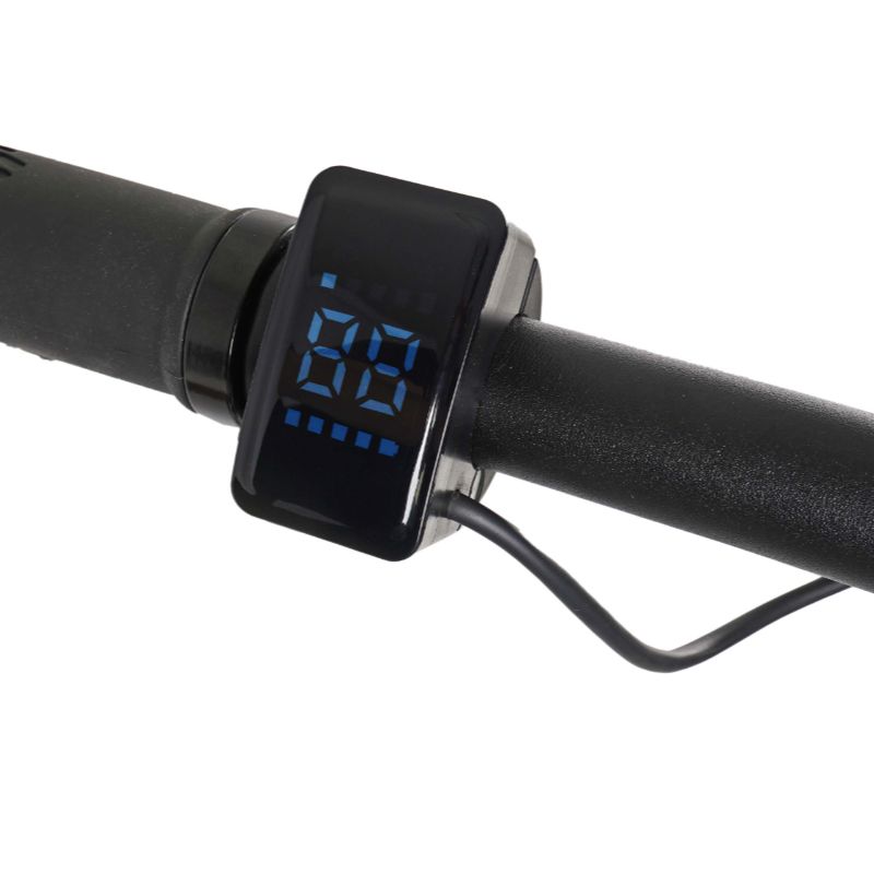 Dawes Scenic Low Step e-bike LCD display on handlebar on a white background