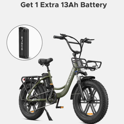 ENGWE L20 Step Through Fat Tyre Electric Bike 250W