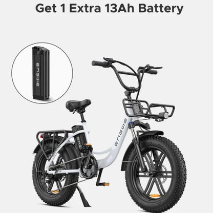 ENGWE L20 Step Through Fat Tyre Electric Bike 250W