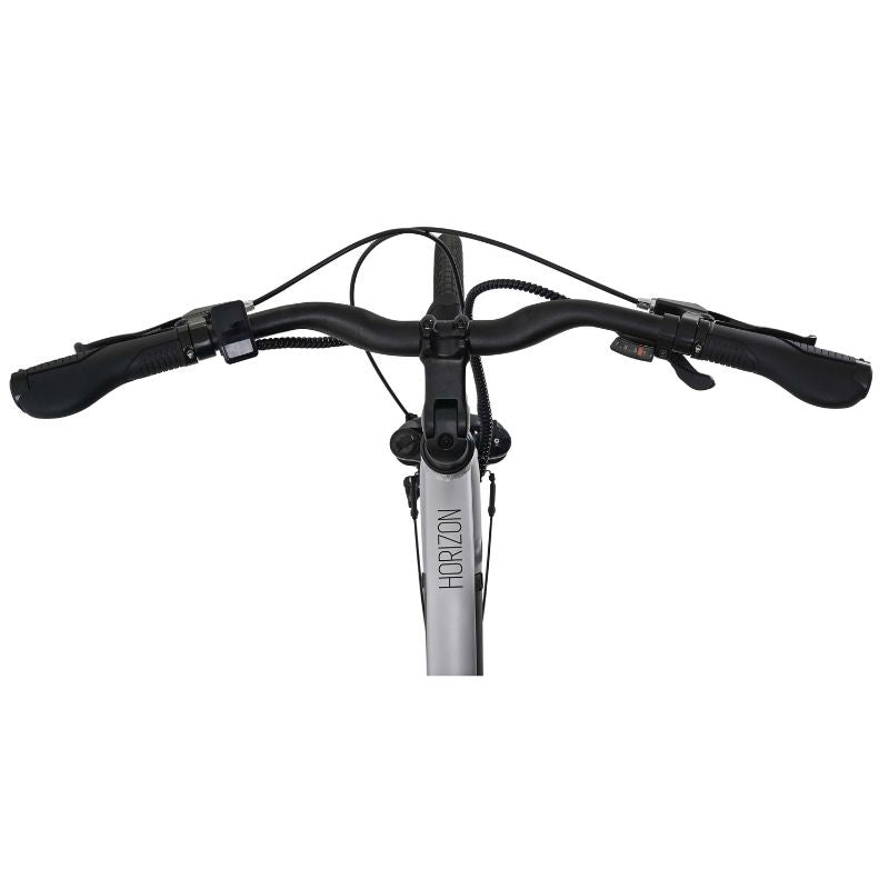 Falcon Horizon Cross Bar Hybrid e-bike handlebars with 'Horizon' branding on a white background