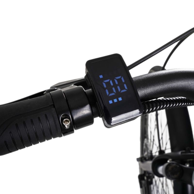 Falcon Horizon Low Step e-bike LCD display on handlebar on a white background
