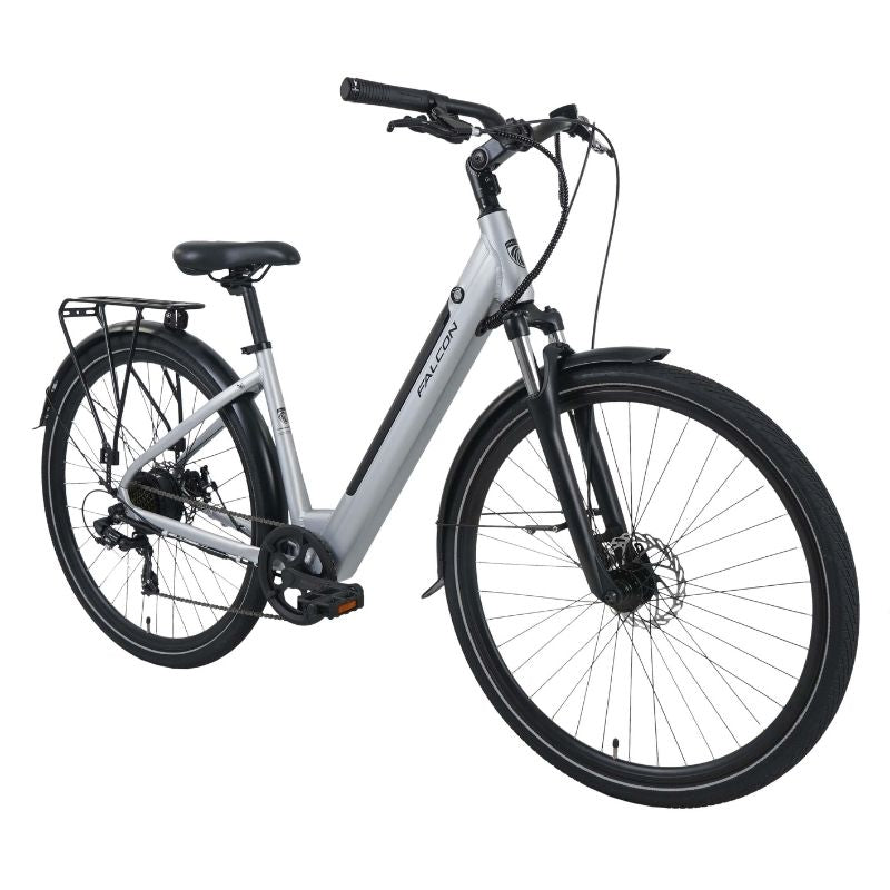 Falcon Horizon Low Step e-bike angled view on a white background