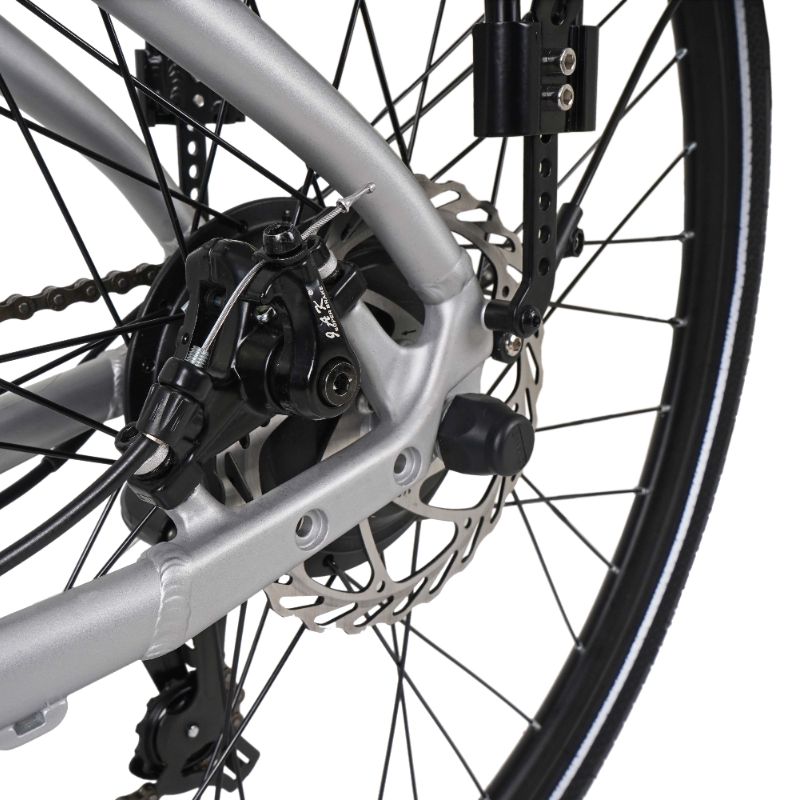 Falcon Horizon Low Step e-bike rear brake disk Close-up on a white background