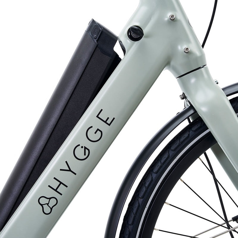Hygge Nivo grey Close-up of frame with battery opening on a white background