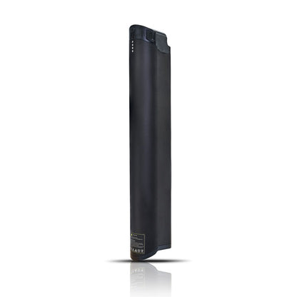 Hygge Nivo Black cylindrical battery pack on a white background