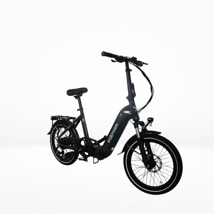 Roxform Plico folding ebike grey angled on a white background