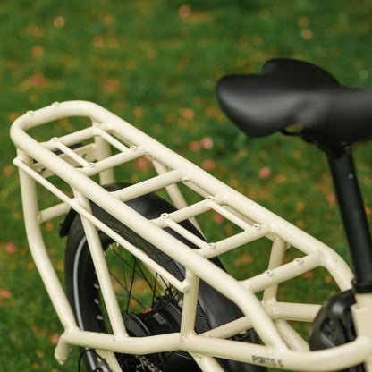 Roxform Porto_S_rear_rack with a blurred green background