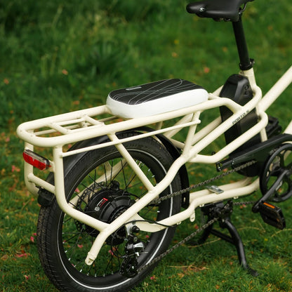Roxform Porto_longtail_cushion cargo rack on a grassy background