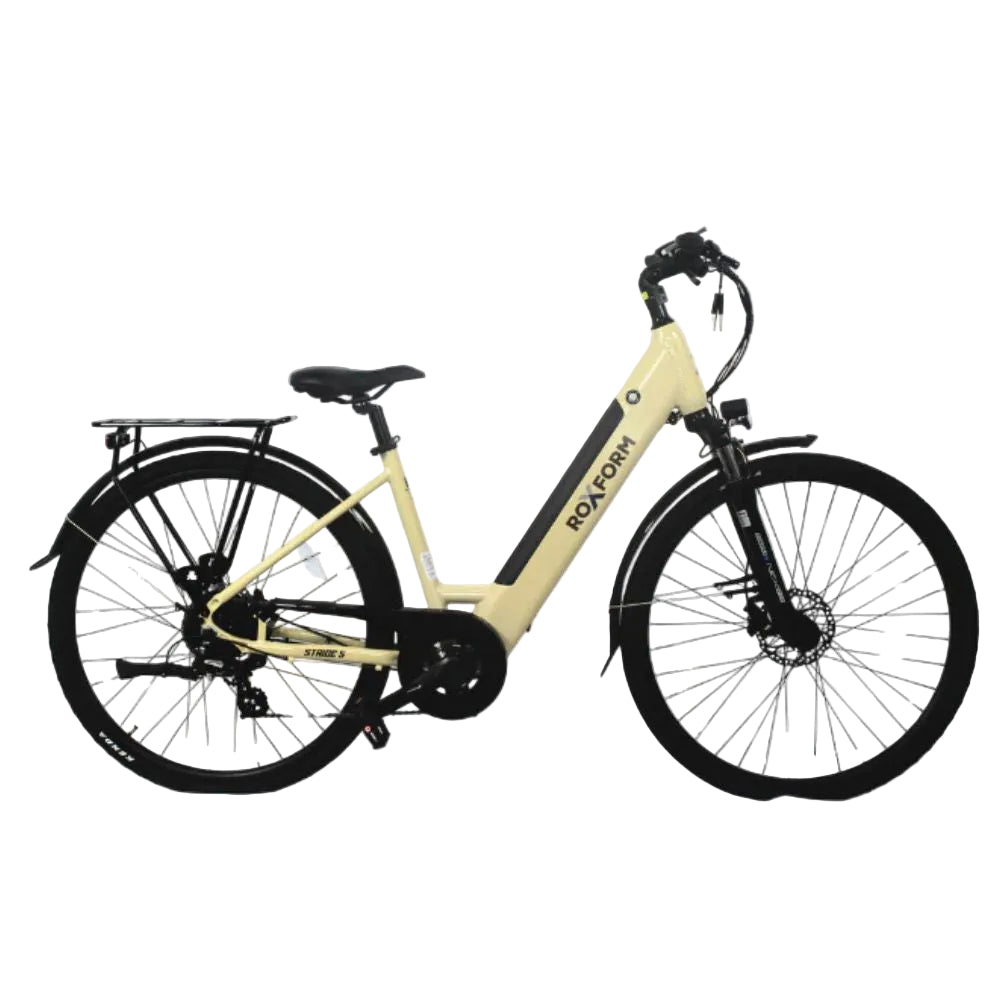 Roxform Stride S Plus e-bike ivory side view
