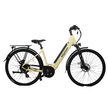 Roxform Stride S Plus e-bike ivory side view