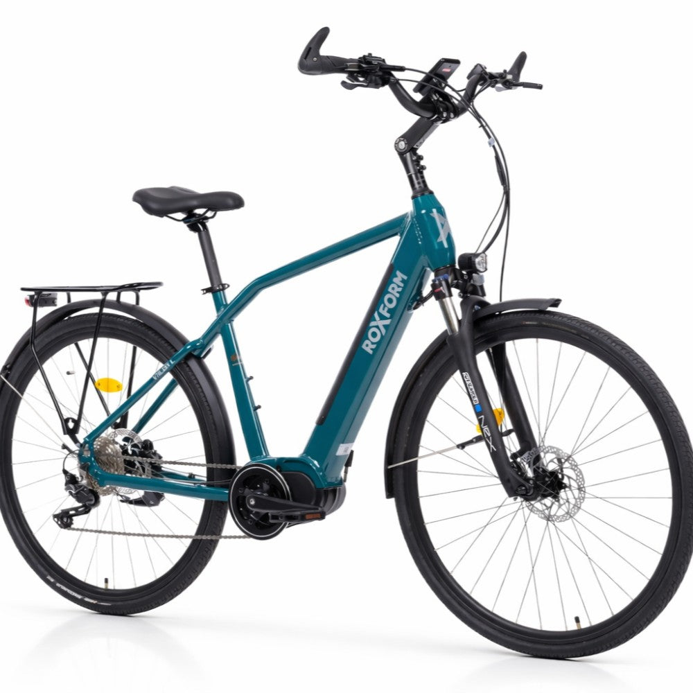 Roxform Valor L e-bike blue angled on a white background