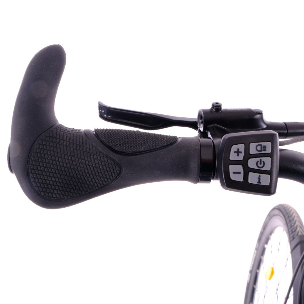 Roxform Valor L e-bike handlebar with control buttons on a white background