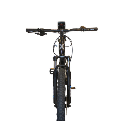 Roxform Venturis eMTB black front view on a white background