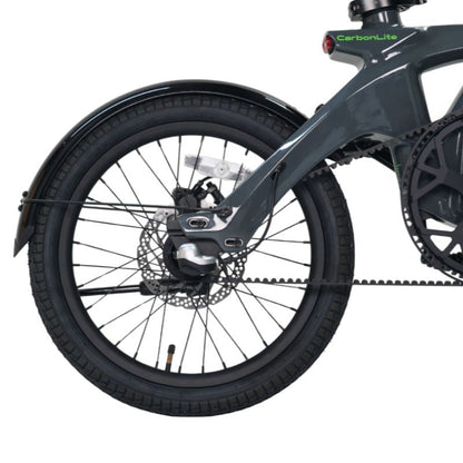 e-go CarbonLite3S rear wheel with visible components on a white background