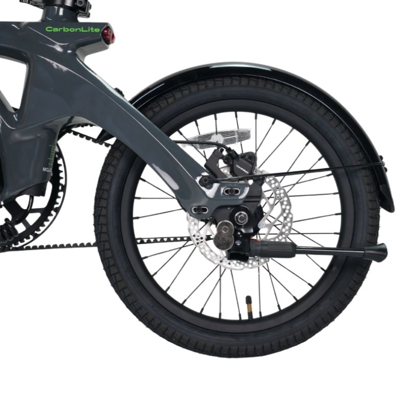 e-go CarbonLite3S rear wheel with kickstand