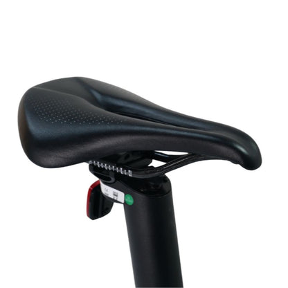e-go CarbonLite3S saddle with seat post and reflector on a white background